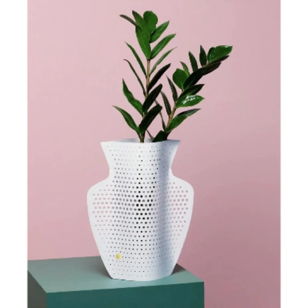 OCTAEVO Cyano White Waterproof Paper Vase Mediterranean